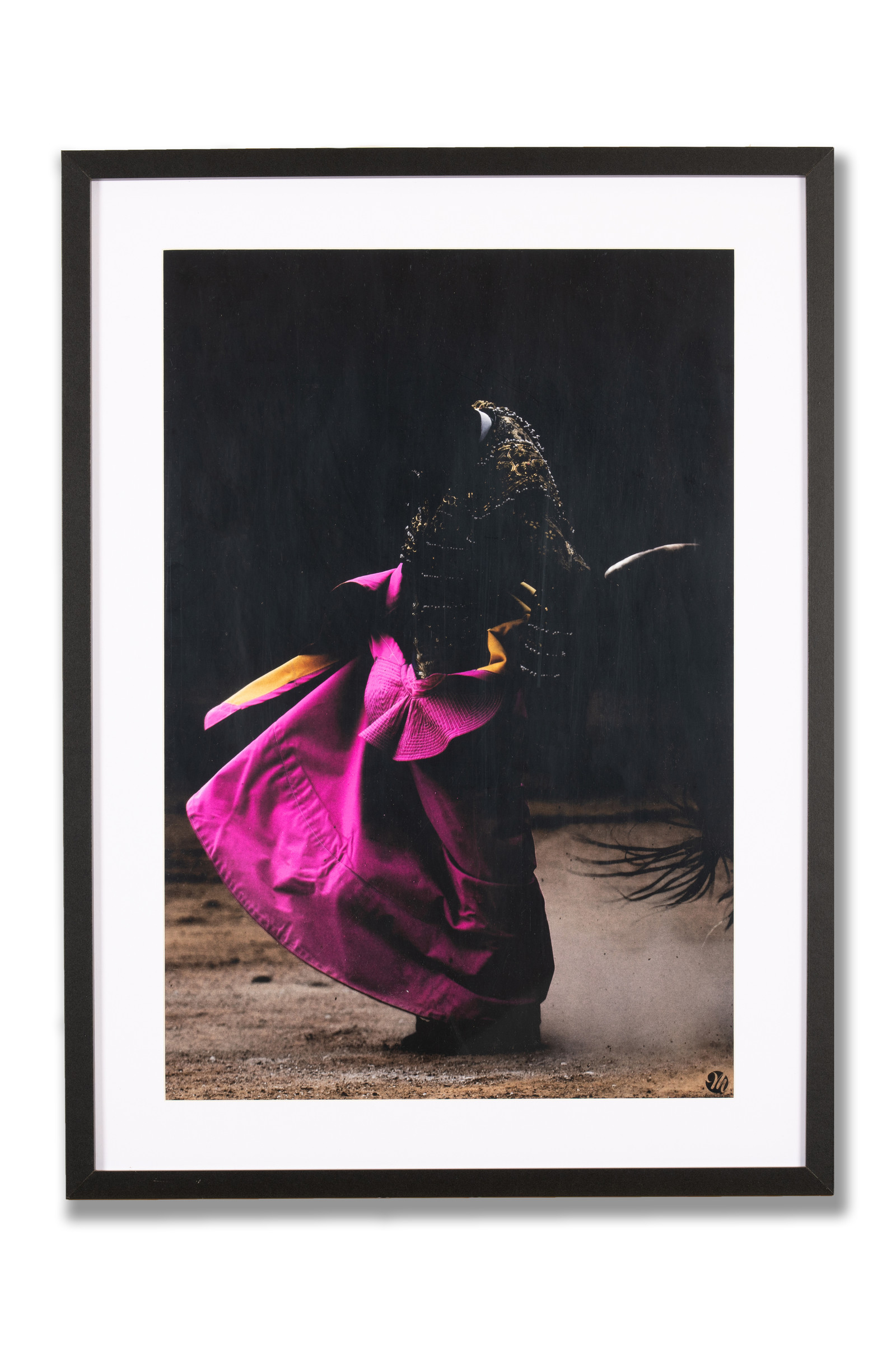 Cadre photo, photographie portrait corrida 40x60